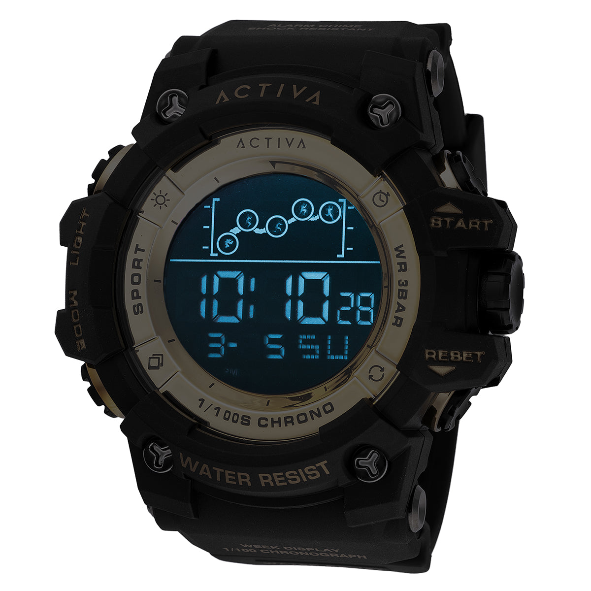 Activa Summit X Invicta Men's Digital Watch - 50mm. Black (ACW8082-005)
