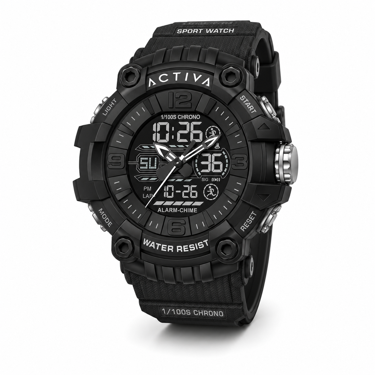 Activa Ardus X Invicta Digital Men's Watch - 58mm. Black (ACW8089-001)