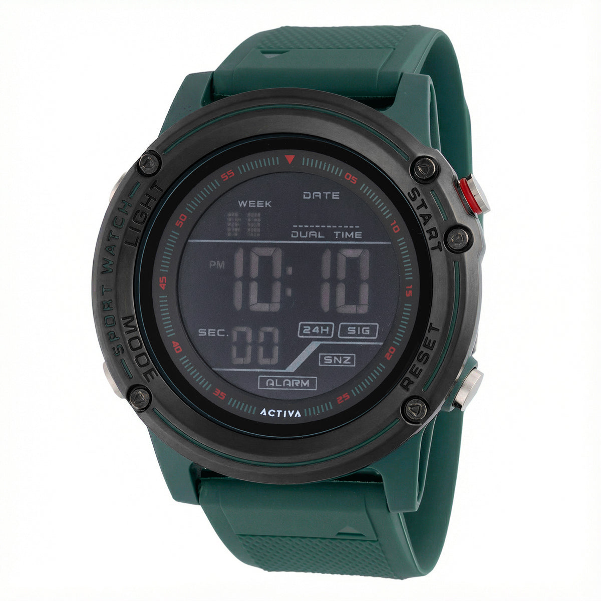 Open Box Activa X Invicta Digital Essentials Men's Watch - 52mm, Green (AIC-ACW8125-003)