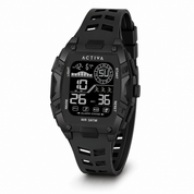 Activa Zalix X Invicta Digital Men's Watch - 46mm. Black (ACW8130-004)