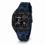Activa Zalix X Invicta Digital Men's Watch - 46mm. Blue. Black (ACW8130-005)