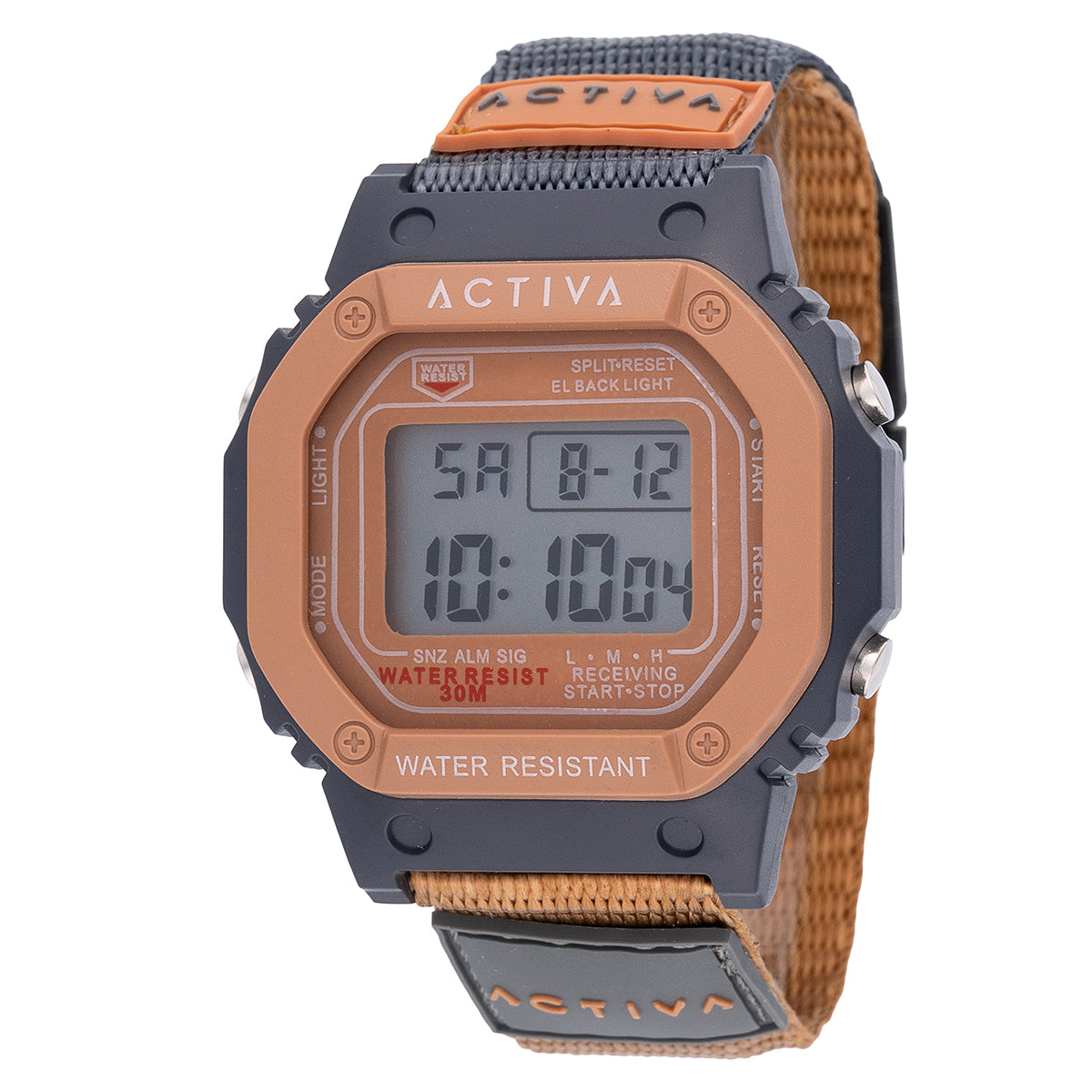 Activa Spectra X Invicta Digital Unisex Watch - 44.5mm, Dark Grey, Brown (ACWF007)