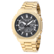 Open Box Activa Signal X Invicta Digital Unisex Watch - 45.5mm, Gold (AIC-ACWM423-007)