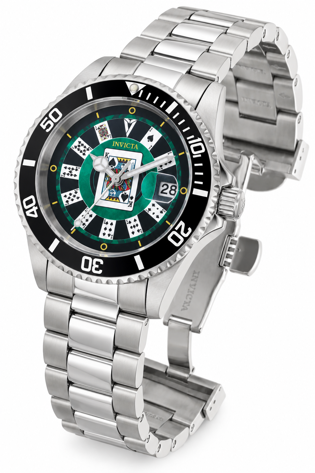 Invicta Pro Diver House of Cards Men's Watch - 40mm. Steel (50524)