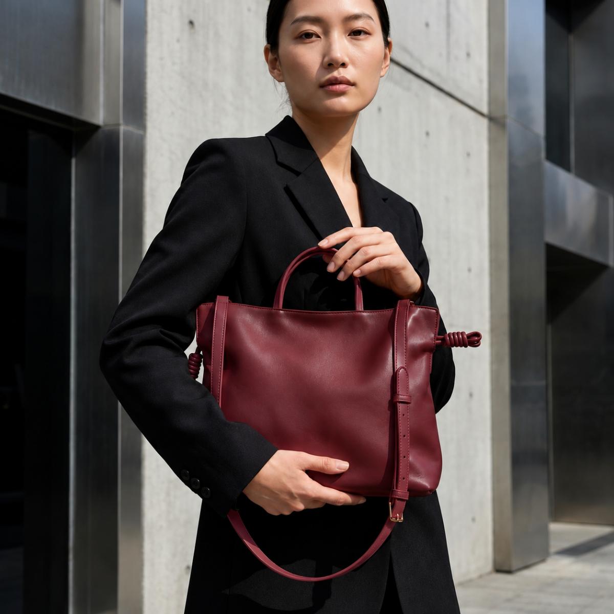Technomarine Spanish Drift Shoulder Bag - Burgundy (TM-WBAG-012)