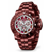 Invicta Sea Hunter Swiss Ronda Z60 Caliber Men's Watch w/ Abalone Dial - 58mm, Burgundy (29014)