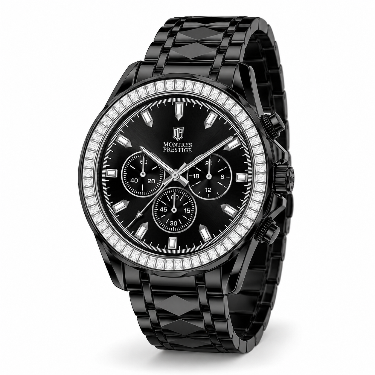 Montres Prestige Men's Watch - 44.5mm, Black (MPW-0362)