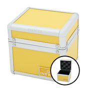 Open Box Invicta 1-Slot Aluminum Watch Box, Yellow (AIC-IPM545-YEL)