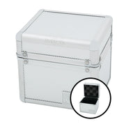 Open Box Invicta 1-Slot Aluminum Watch Box, Silver (AIC-IPM545-SIL)