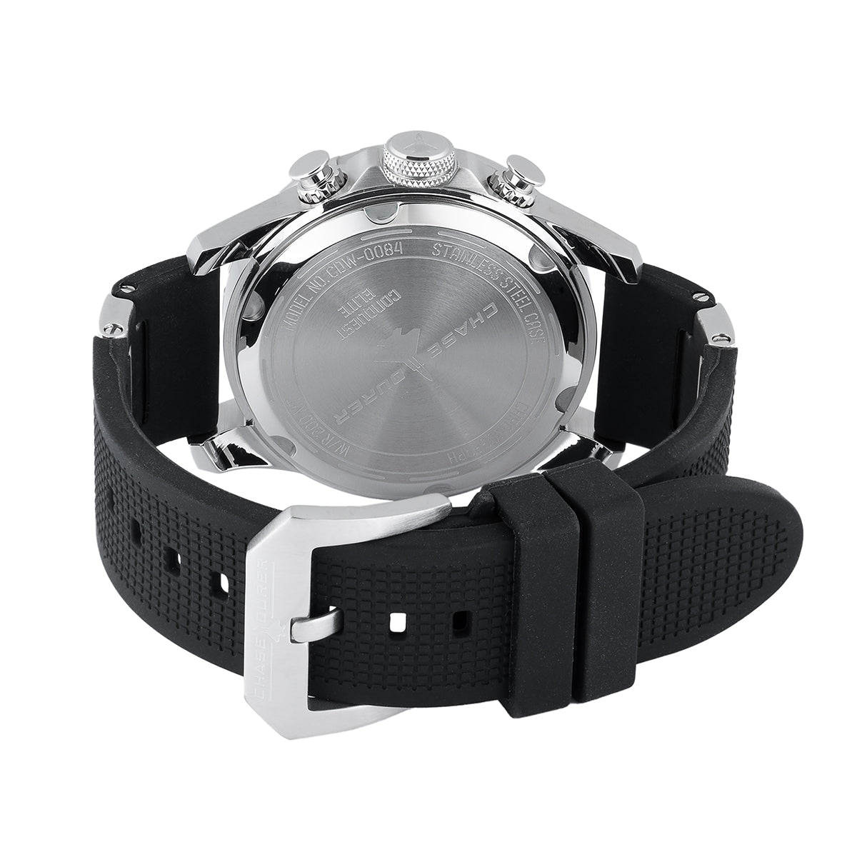 Chase Durer Conquest Elite Men's Watch - 46mm. Black. Steel (CDW-0084)
