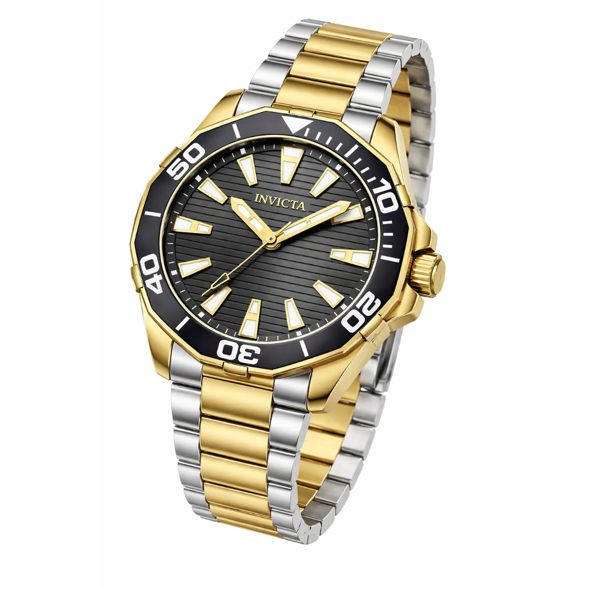 Invicta Diver Meridian Men's Watch - 46mm. Gold, Steel (69238)