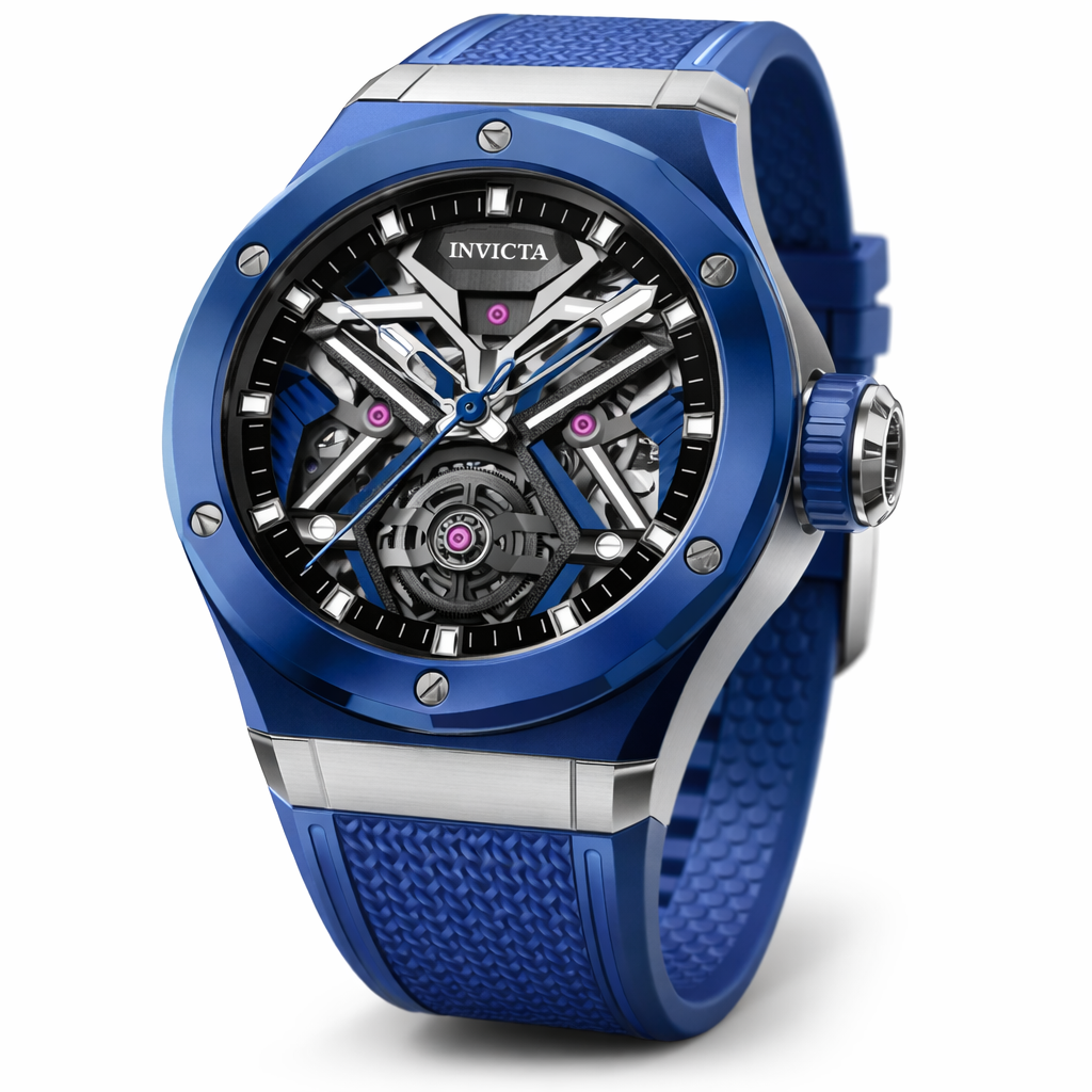 Invicta Celestial Orbitha Automatic Men's Watch w/ Skeleton Dial - 45mm, Blue (69543)