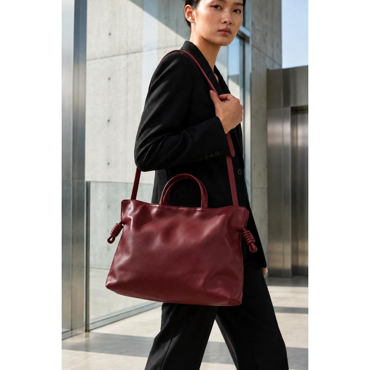 Technomarine Spanish Drift Shoulder Bag - Burgundy (TM-WBAG-012)