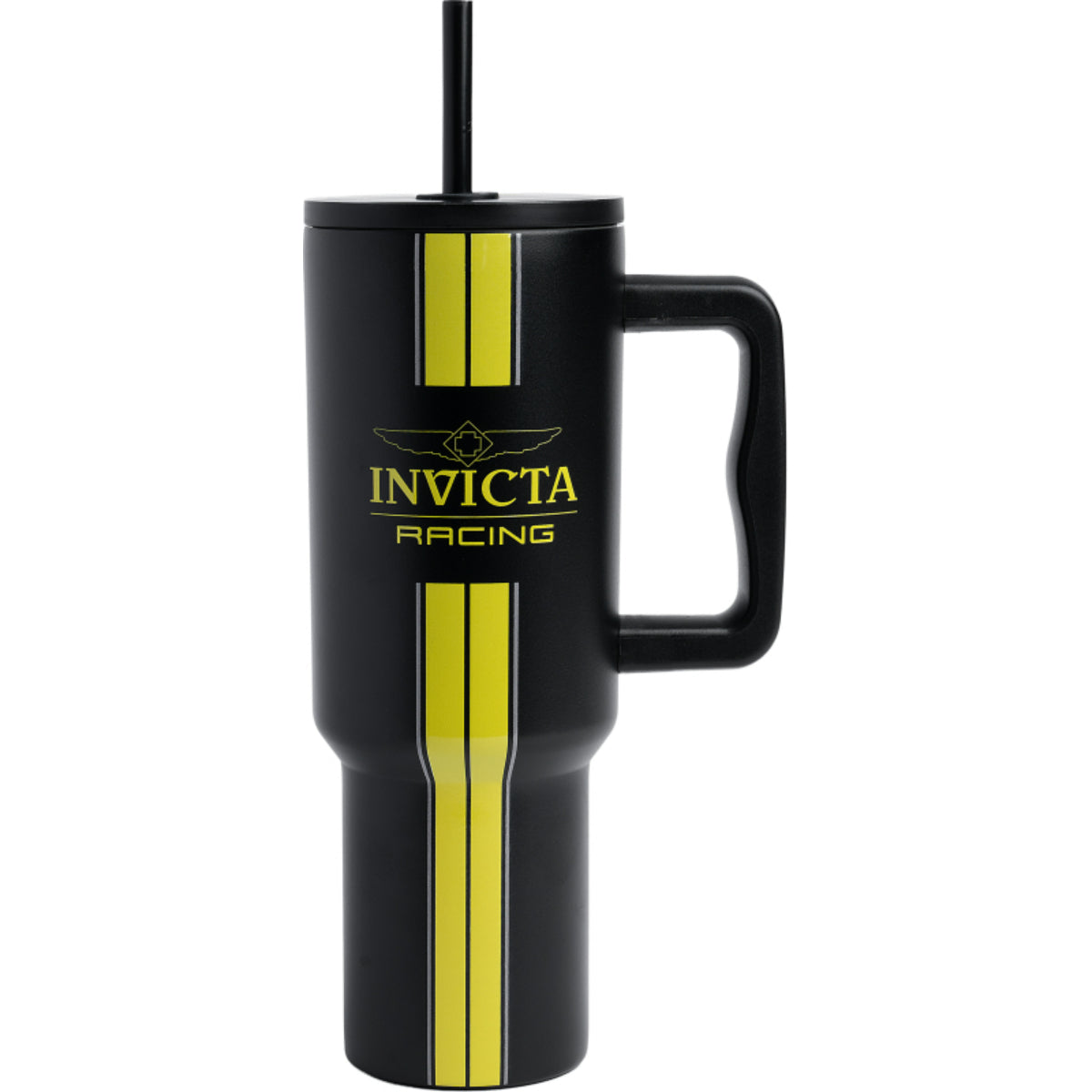 Invicta Racing Stainless Steel Black Insulated Tumbler - 40oz (IG0309-RBLK)