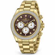 Invicta Elite Diamond Men's Watch w/ Mother of Pearl Dial - 44mm, Gold with Interchangeable Strap (51122)