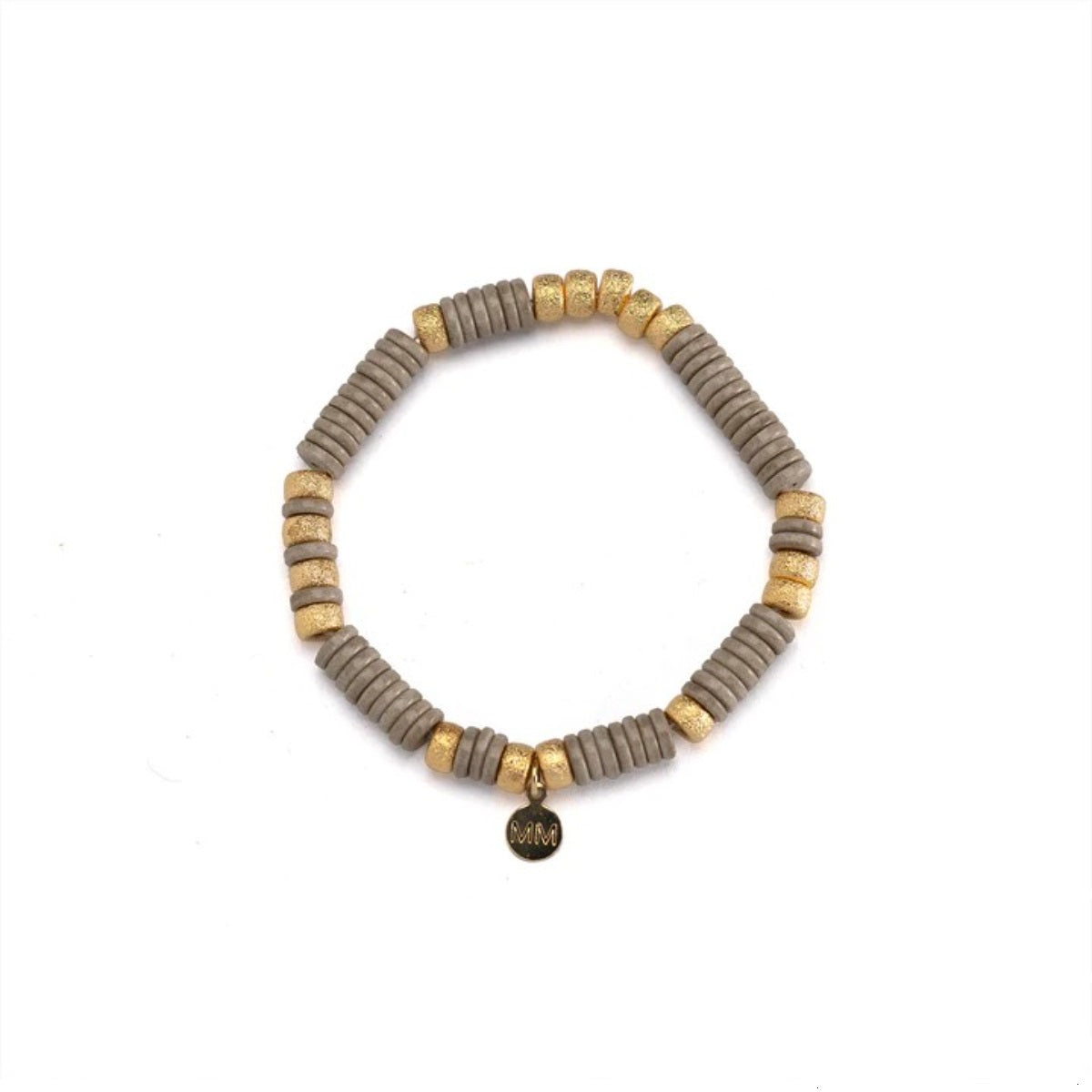 Invicta Angel Women's Bracelet. 24K Gold Plated Brass, Grey (MM-00114)