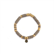 Invicta Angel Women's Bracelet. 24K Gold Plated Brass, Grey (MM-00114)