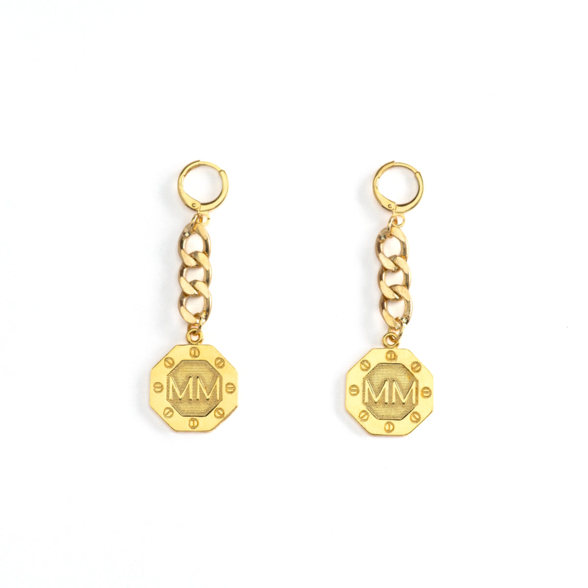 Invicta Angel Women's Earrings, Gold, 7.2 mm (MM-00163)