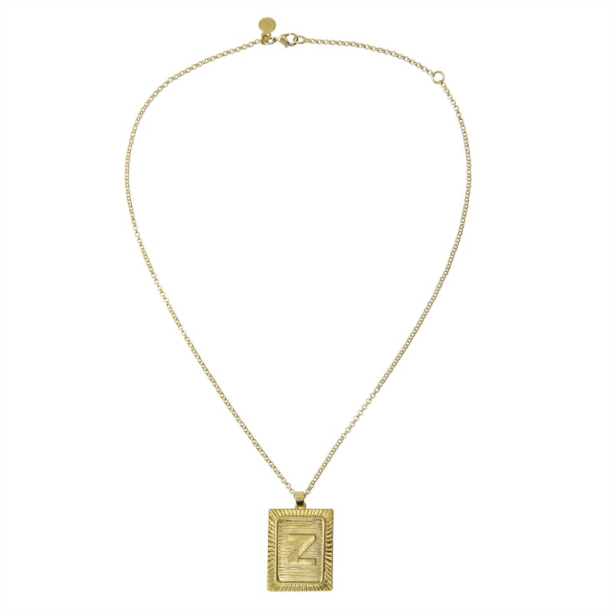 Invicta Angel Women's Initial Z Necklace, Gold, 16" (MM-00621)