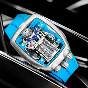 Montres Prestige Engine X Invicta Automatic Men's Watch w/ Skeleton Dial - 44mm. Blue (MPW-0154)
