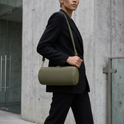 Technomarine Pleated Horizon Hobo Bag - Dark Olive (TM-WBAG-018)
