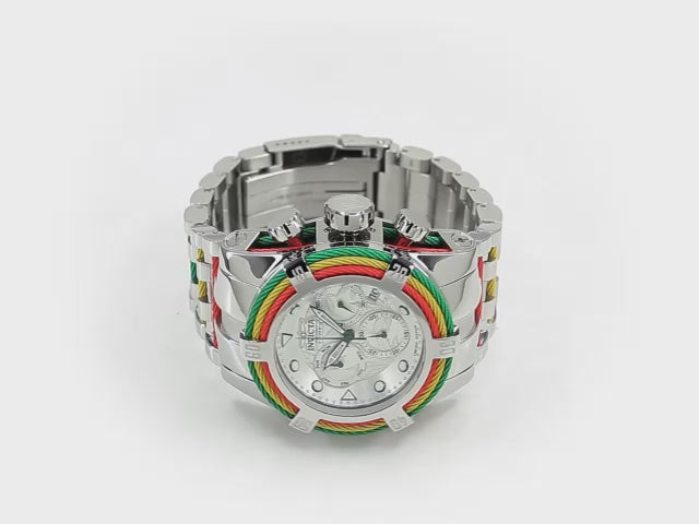 Invicta Bolt One Love Swiss Ronda Z60 Caliber Men's Watch - 53mm, Steel, Red, Yellow, Green (27496)
