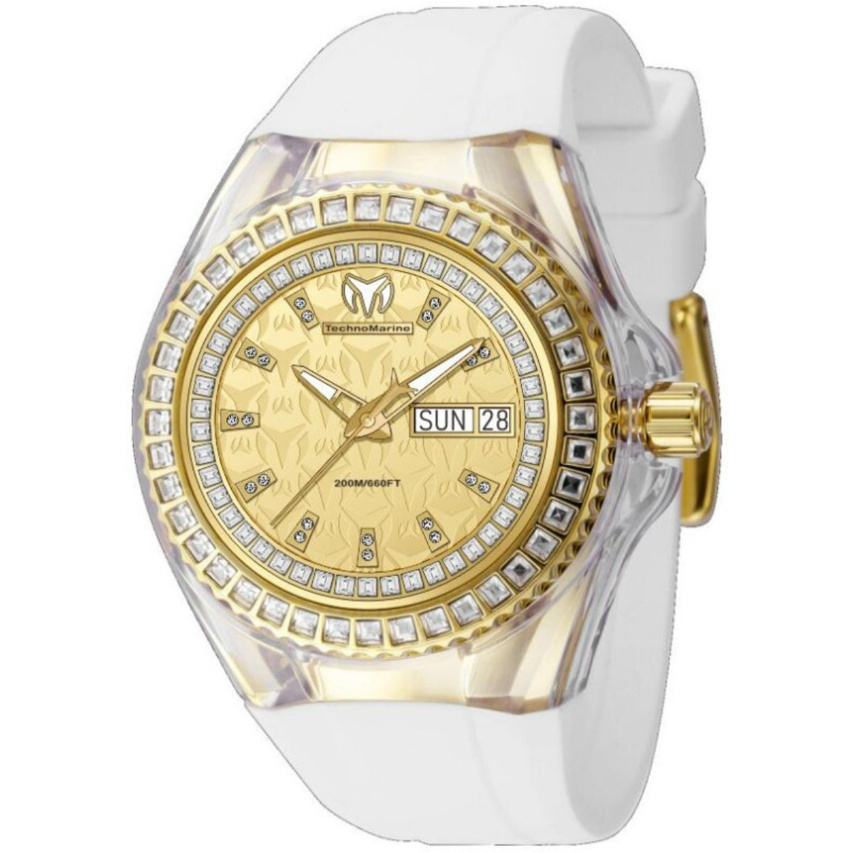 TechnoMarine Cruise Monogram Unisex Watch - 40mm. White (TM-125040)