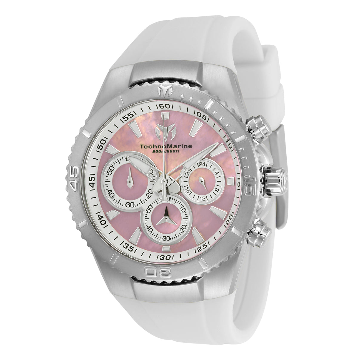 TechnoMarine Manta Sea Women's Watch w/ Mother of Pearl Dial - 40mm, White (TM-220076)