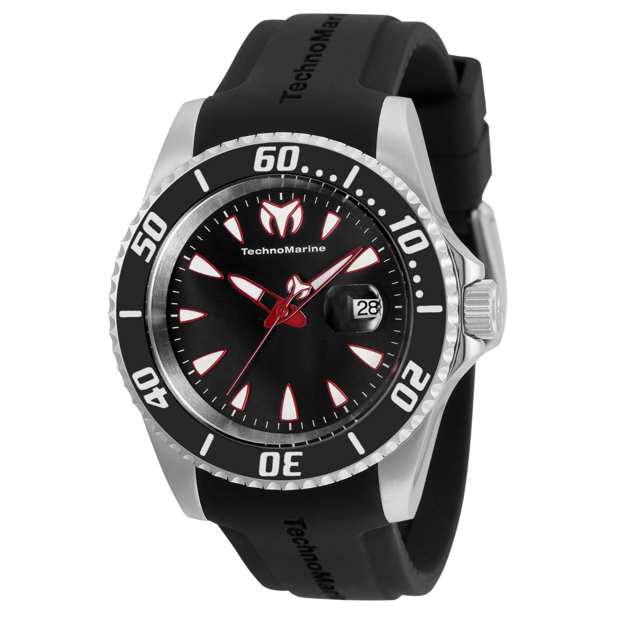 Open Box TechnoMarine Manta Sea Men's Watch - 42mm. Black (AIC-TM-220113)