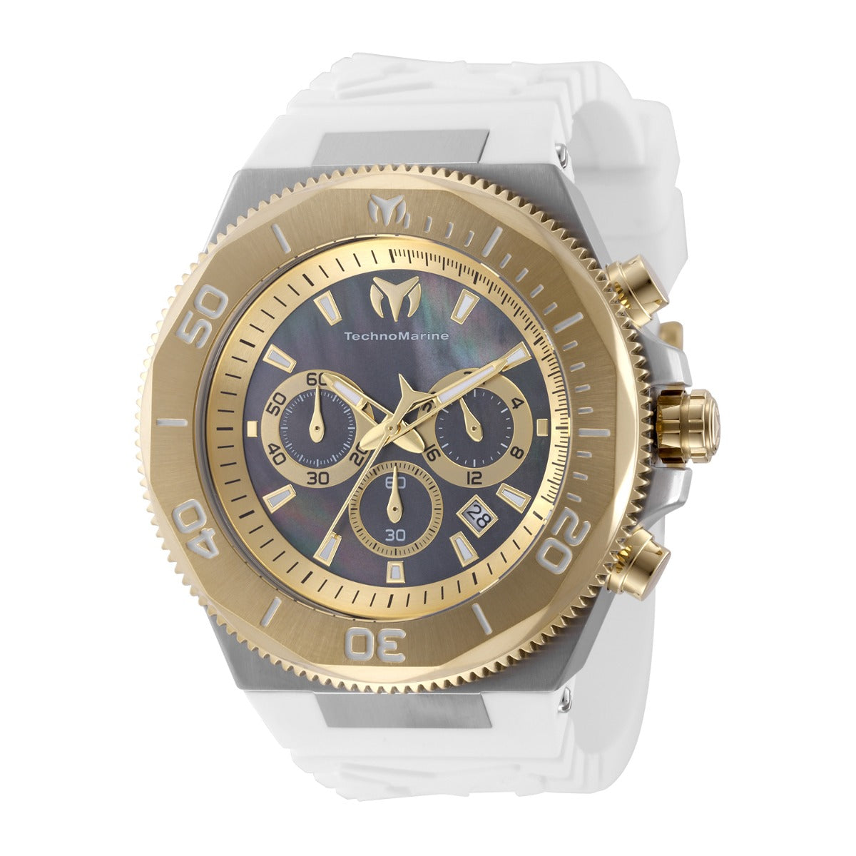 TechnoMarine Manta Ocean Men's Watch w/ Mother of Pearl Dial - 49mm. White (TM-224013)