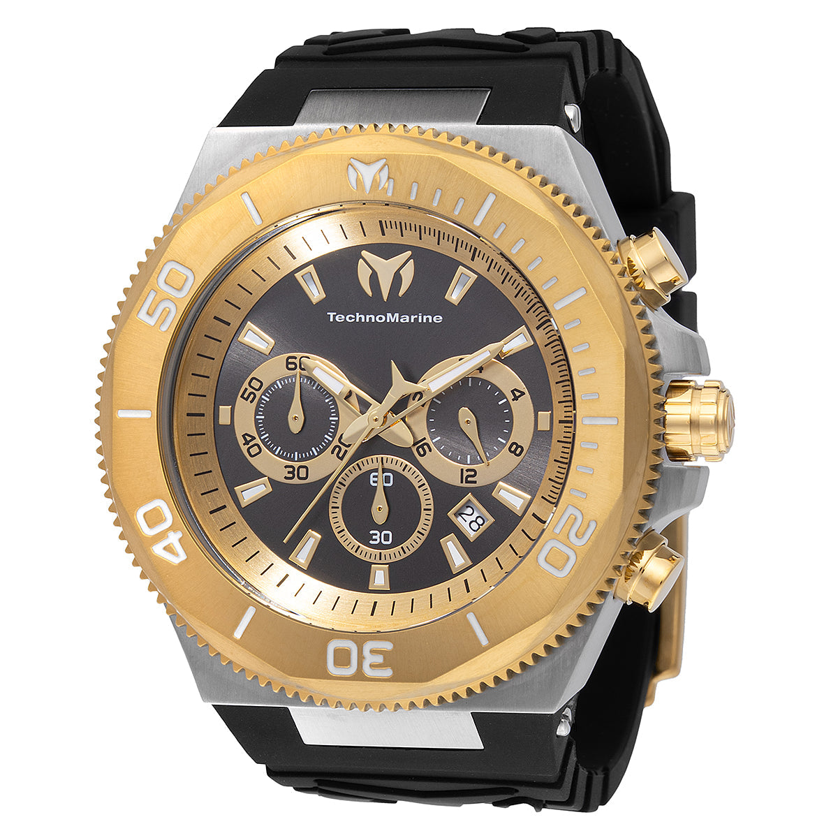 Technomarine Men's TM-224018 Manta Quartz Gold, Black Dial Watch (ZG-TM-224018)