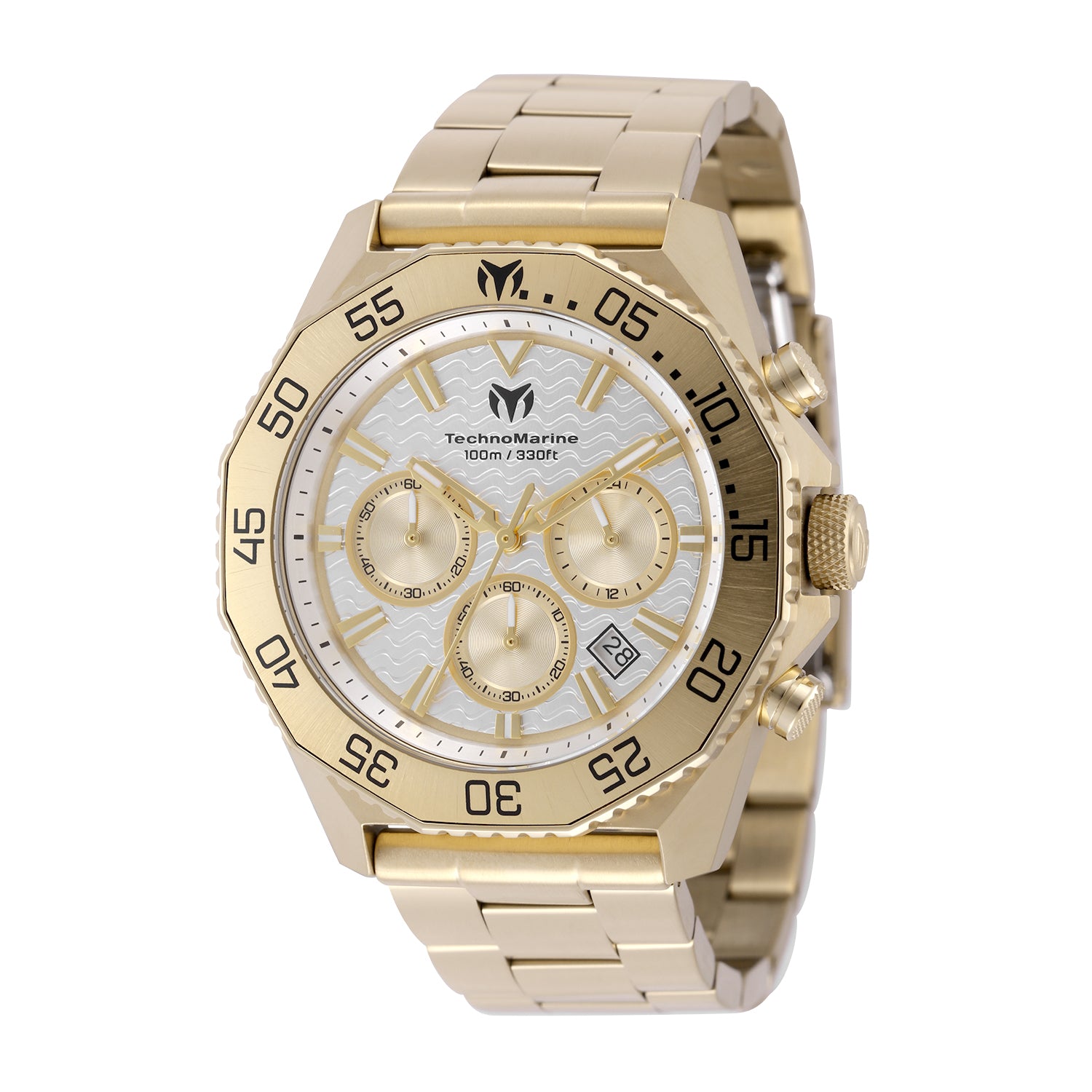 TechnoMarine Mare Vivo Men's Watch - 44mm. Gold (TM-225083)