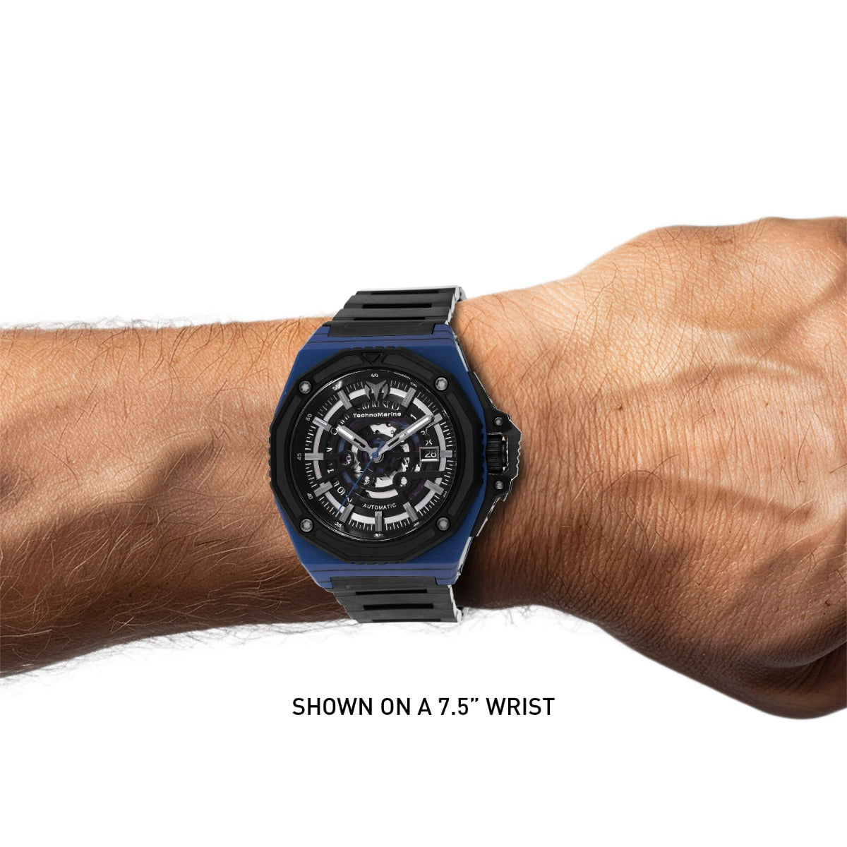 TechnoMarine Carbon Nautic Marine Automatic Men's Watch with Forged Carbon Case - 45mm. Black (TM-525003)