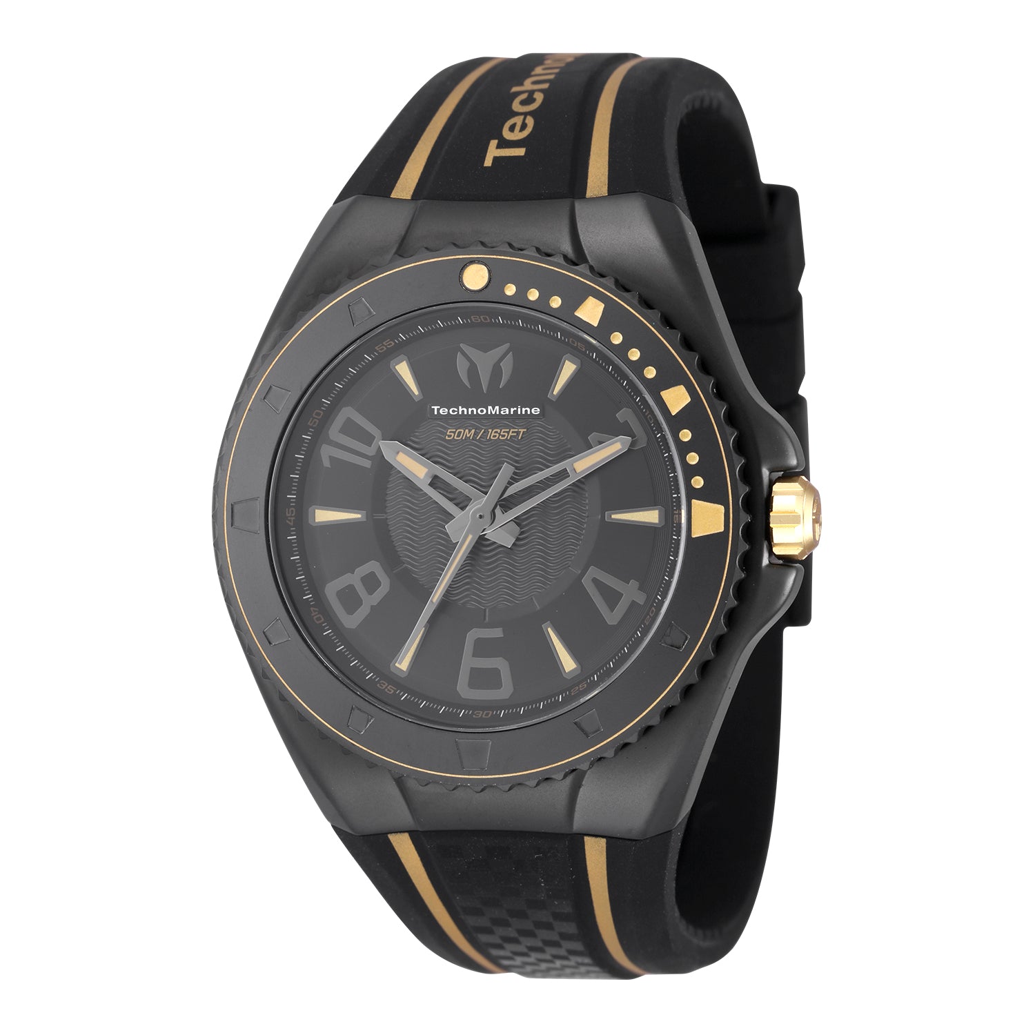 TechnoMarine Racing Legends Men's Watch - 44mm. Black. Gold (TM-525016)
