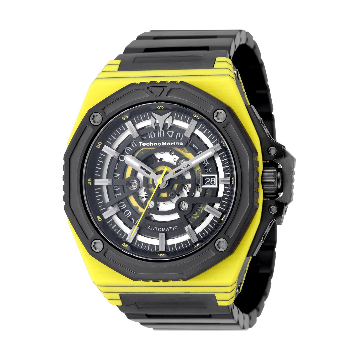 TechnoMarine Carbon Nautic Marine Automatic Men's Watch with Forged Carbon Case - 45mm. Black (TM-525041)
