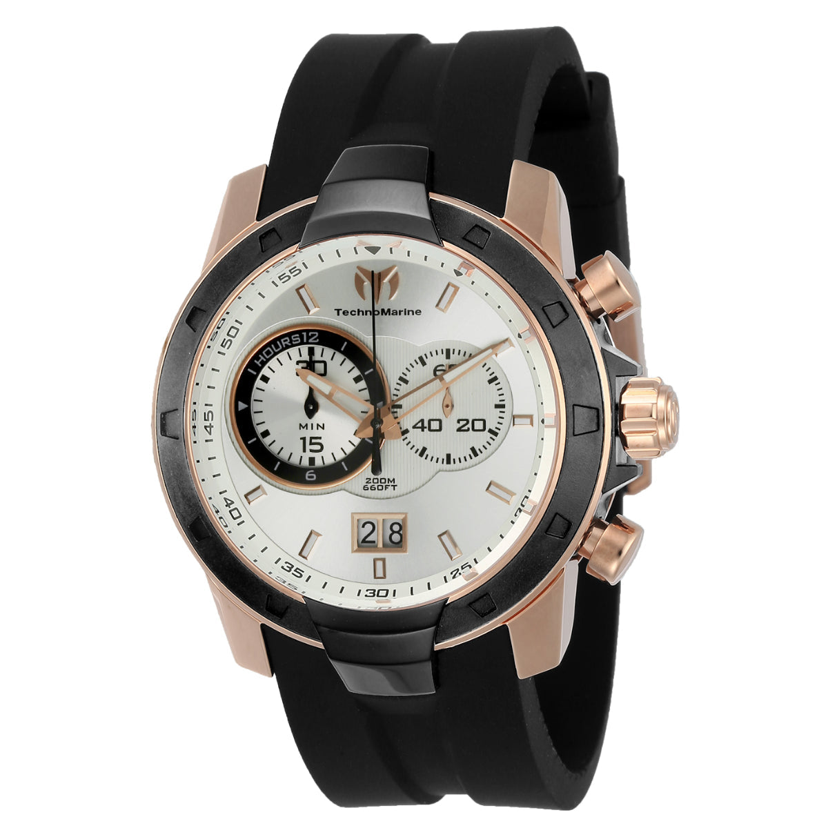 TechnoMarine UF6 Swiss Ronda 5020.B Caliber Men's Watch - 45mm, Black (TM-615011)