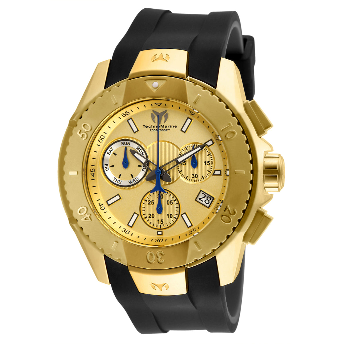 TechnoMarine UF6 Swiss Ronda Z60 Caliber Men's Watch - 48mm, Dark Grey, Black (ZG-TM-617001)